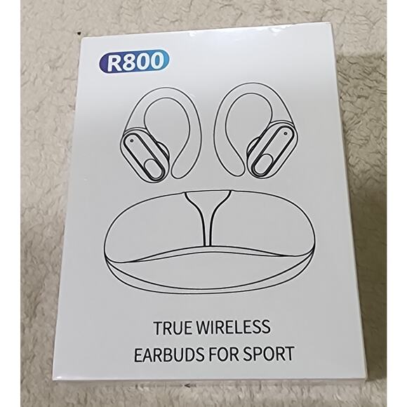 Over The Ear R800 True Wireless Earbud Headphones LED Case Sports New Sealed Box - Picture 7 of 7